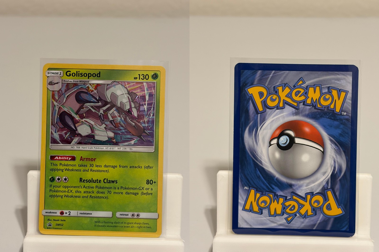 Golisopod - SM52 SM52 LIGHTLY PLAYED Sun & Moon Promo Holo Pokemon
