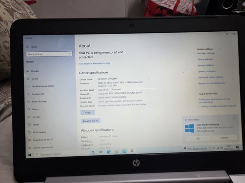 HP Stream 11/13/14 Series 2GB 64GB AMD A4 MICRO Faulty - Picture 13 of 14
