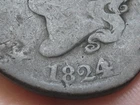 Photo of a 1824-P Large Cent from an eBay listing that sold on Jul 20, 2026