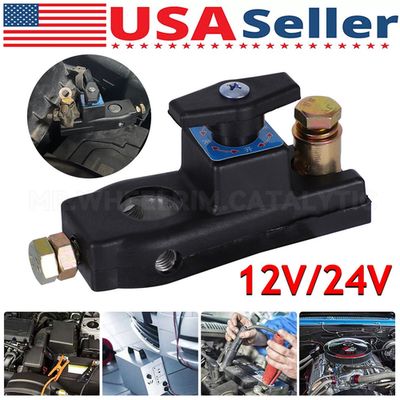 #ad Universal Car Battery Disconnect Isolator Cut Off Switch 12 24V Battery Terminal $7.29