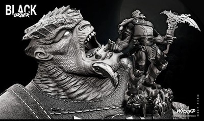 Cull Obsidian Statue Avengers 3D gedruckt 16K unbemalt Resin Modellbausatz 1:6
