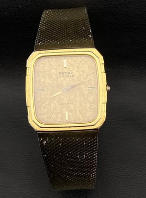 稼働 SEIKO LASSALE 腕時計 薄型 スクエア ゴールド 2018 稼働 SEIKO LASSALE 腕時計 薄型 スクエア ゴールド 2018