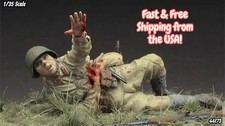 1/35 Resin Figure WW2 Wounded Casualty Prone Reaching for Help Model Kit 44173