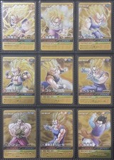 Dragon Ball Data Carddass Set 9 Cards Goku Vegeta Gohan Broly Gojita Gotenks