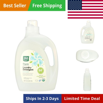 #ad #ad Organic Concentrated Laundry Detergent Unscented 66 HE Loads 100 Fl Oz $23.90