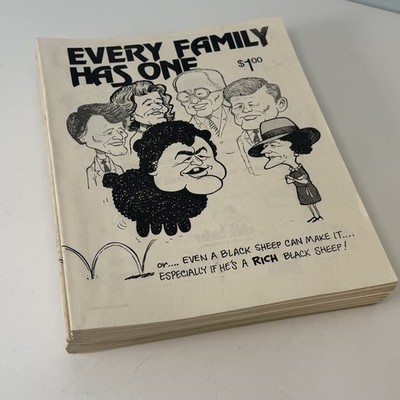 Vintage EVERY FAMILY HAS ONE Black Sheep Dick Hafer Anti Ted Kennedy Comic Book
