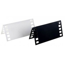 Marque-place porte nom cinéma- En carton noir et blanc x 10 pièces