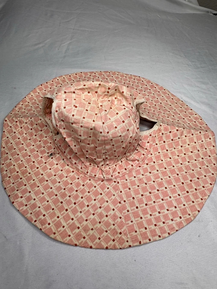 SOMBRERO GORRO Algodón Vintage Antiguo Niño’s 1930’s Cola de Caballo Foto 4 de 4