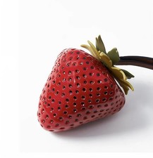 Strawberry Charm Keychain Leather Bag Decoration Pendant Bag Accessories