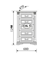 Klassische Kommode Kommoden Schrank Sideboard Massiv MöBel Kolonial Neu OK5