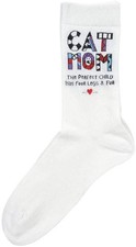 Enesco Our Name Is Mud Cuppa Doodle Cat Mom Socks