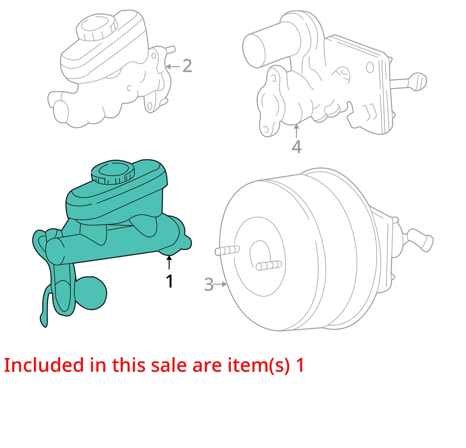 Ford Mustang 2001 cilindro maestro de frenos OEM 111 k millas - LKQ412630451 Foto 4 de 4