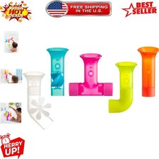 5-Piece Interactive Bath Toy Set for Toddlers - Educational and Fun Pipe Designs