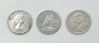 LOT of 3 Canada Silver Dimes .800 Canadian 10C Ten Cents 80% dime 1962 1965