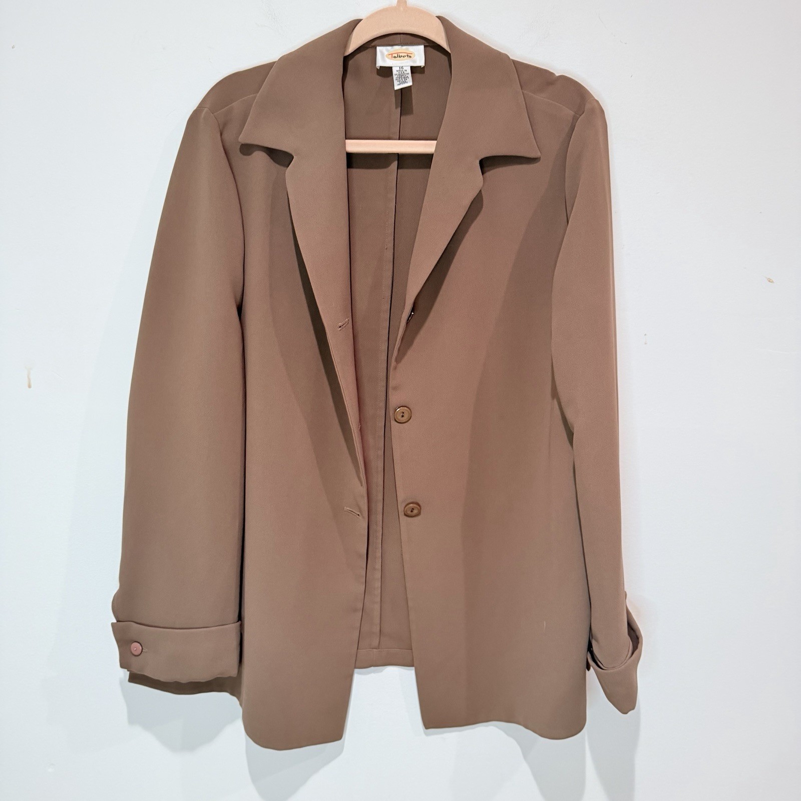 Talbots Brown Blazer Jacket - image 1