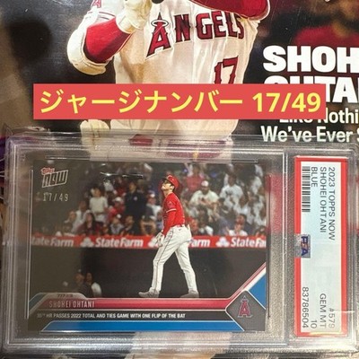 2023 Topps Now 579 Shohei Ohtani PSA 10 17/49 Blue
