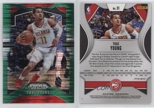 2019-20 Panini Prizm Green Pulsar Prizm /25 Trae Young #31