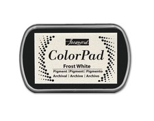 Jacquard ColorPad Archival Pigment Ink Stamp Pads- Frost White - Acid Free -