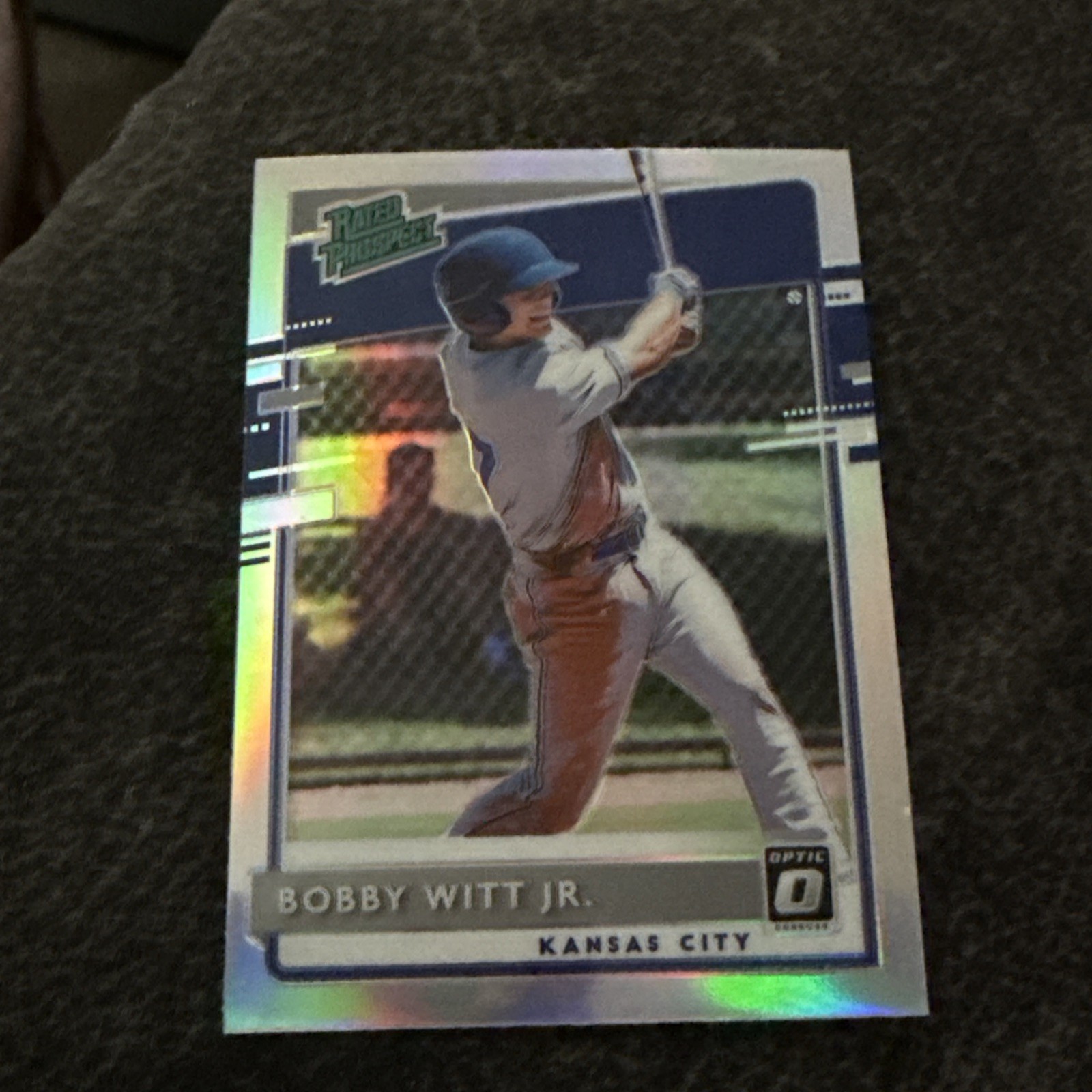 2020 Donruss Optic Silver Prizm Refractor Holo Bobby Witt Jr. Rated Prospect RP2