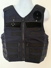 SAFARILAND Bothell Oregon City Armor Plate Carrier Front Open 2XL Navy Molle.