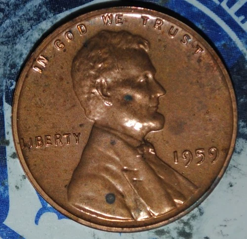 1959 Proof lincoln cent  {{{1D02
