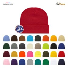 Gorra America TKN24 Tompkin Tejido Gorro Puños Invierno Sombrero 100% Acrílico Hecho en EE. UU.