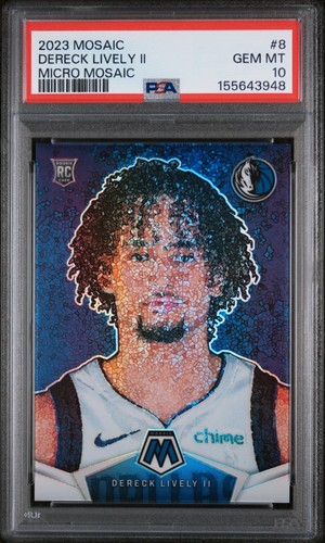 Dereck Lively II #8 2023 Panini Mosaic Micro card