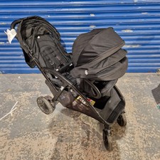 Joie Black Grey Inline Double Buggy Pushchair Front / Rear Facing Folding Pram