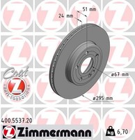 2X Bremsscheibe Coat Z Zimmermann 400.5537.20 FüR Mercedes Klasse Sports Tourer