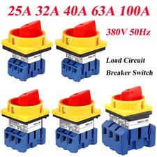 25/32/40/63/100A Load Charge Circuit Breaker Switch Rotary Cam Selector Switch