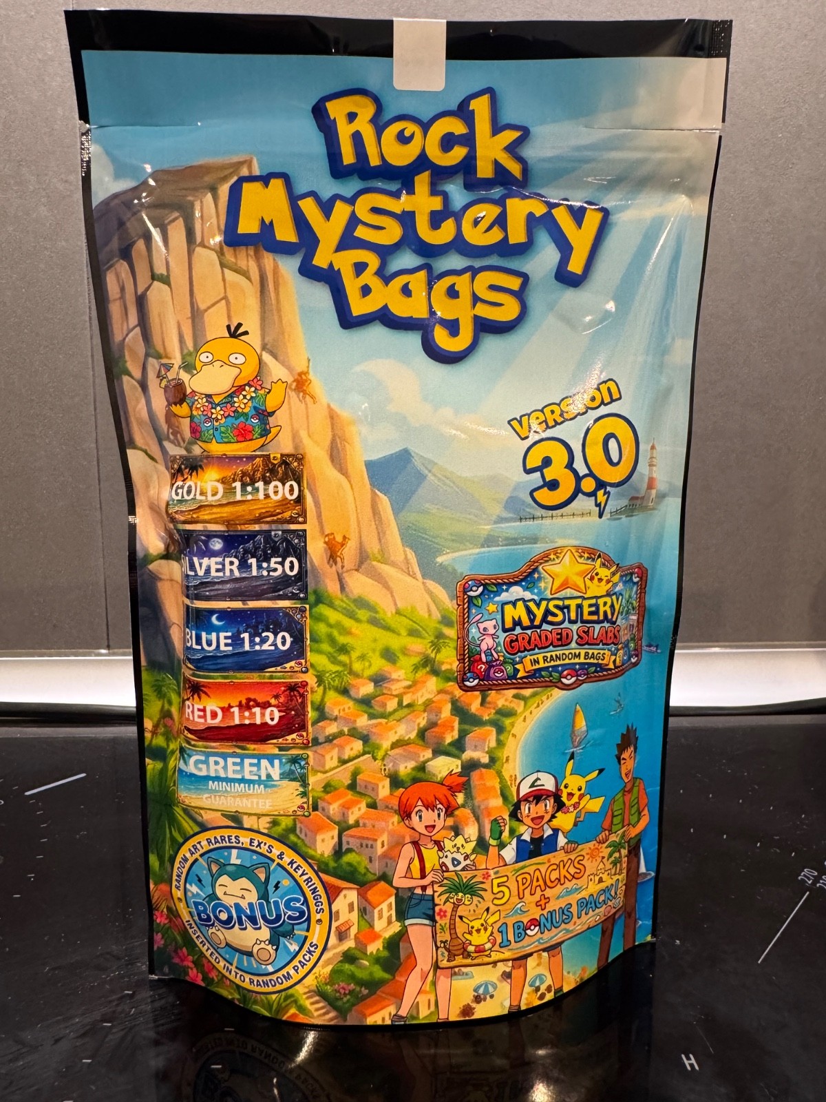 UK Pokemon Mystery Bag - Rock Mystery Bags 3.0 (5 Packs + 1 Bonus Pack)