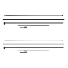 Robust 12.7ft Aluminum Pole Combo for Outdoor Signage 2-Pack