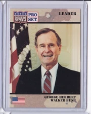 1991 Pro Set Desert Storm Leader George Herbert Walker Bush President Card #79