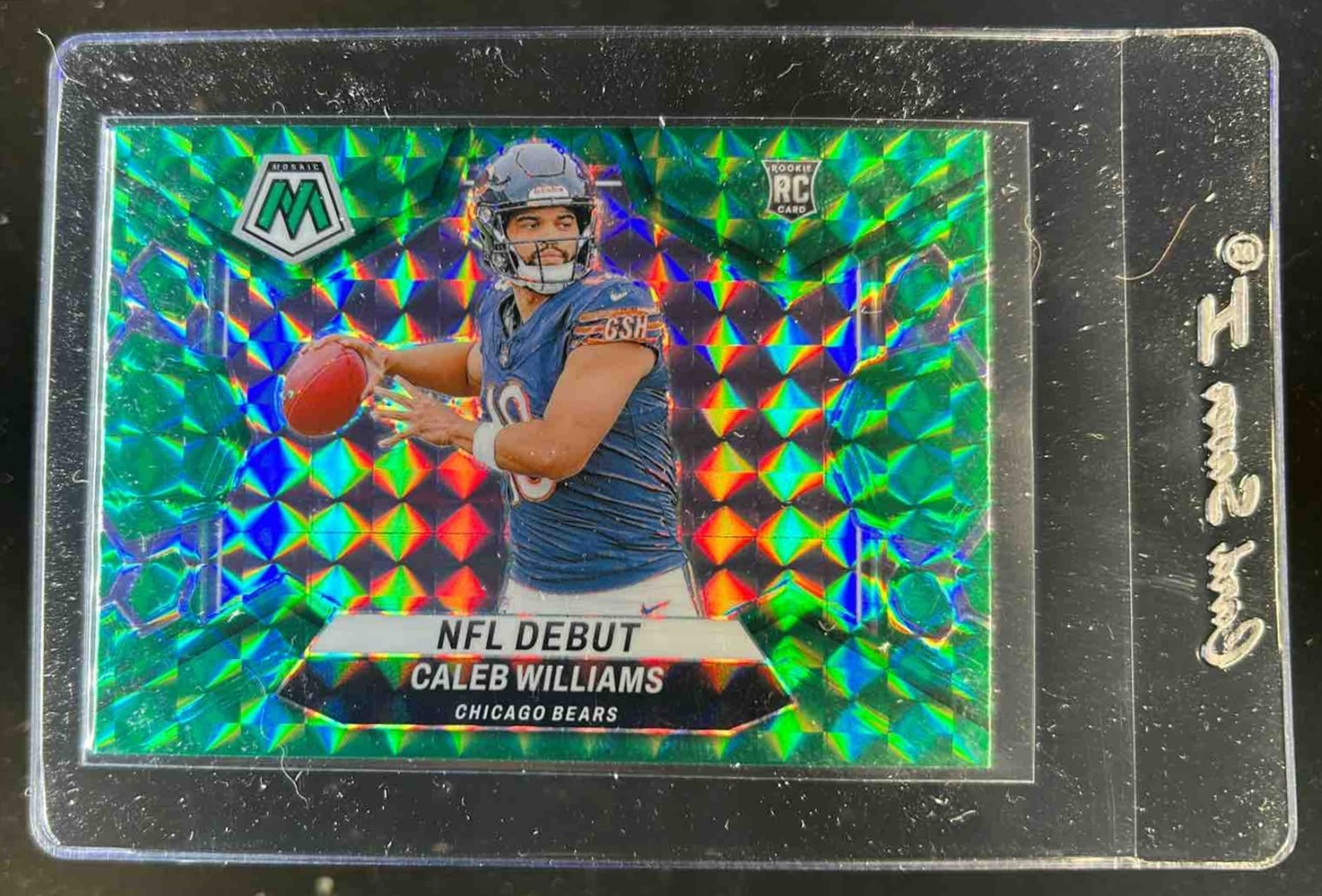 2024 Mosaic Caleb Williams RC Green Prizm NFL Debut #289 Bears