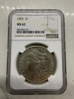 1903 P Morgan Silver Dollar $1 NGC MS62 Uncirculated Philadelphia Mint BU Coin