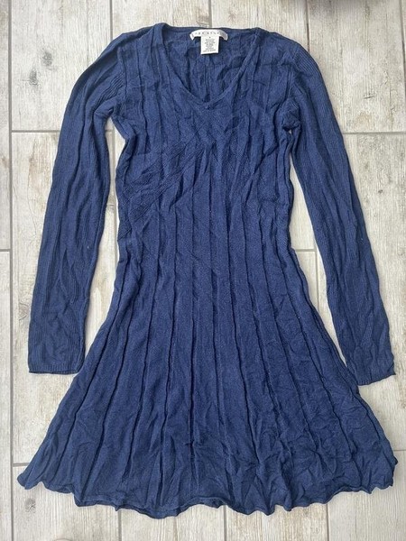 Women & Other Stories Dress Navy Viscose 34 #3HB7