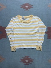 Vintage 50s 60s striped t shirt long sleeve distressed thrashed kids boys 6