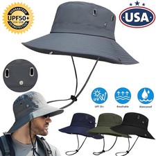 Bucket Hats Boonie Sun Hat UPF50 Summer Wide Brim Fishing Hat Men Women USA