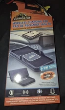 Armor All Wireless Charging Pad 5W Qi Compatible w/ Built-In Phone Stand