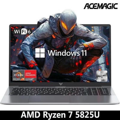 ACEMAGIC 16,1'' Gaming Laptop AMD Ryzen 7 5825U 16GB DDR4 512GB WiFi6 Win11 pro