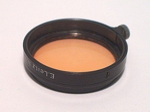 LEICA FSEOO A36 BLACK 36MM CLAMP ON ORANGE FILTER - CLEAN