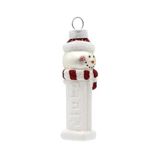 Kat + Annie - Snowman Mini PEZ© Dispenser Ornament - 92465