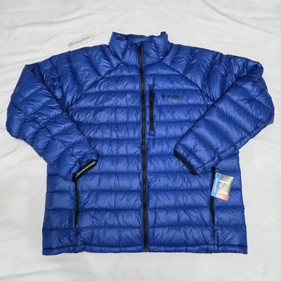Columbia Titanium Arctic Crest  Omni Heat  700 Down Blue Jacket  Men's Sz 5XL 