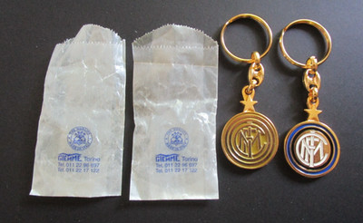 2 x Schlüsselanhänger Keychain Inter Mailand von Giemme Torino