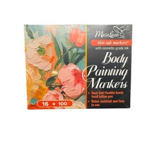 Body Paint Tattoo Markers Face Painting Cosmetic-Grade Ink 16 Colors New in Box