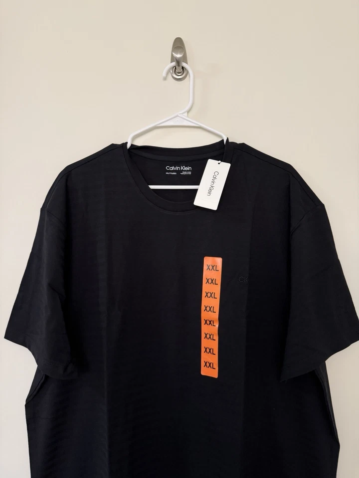 Calvin Klein Tee 100% Cotton Men’s XXL Black - Image 3 of 3