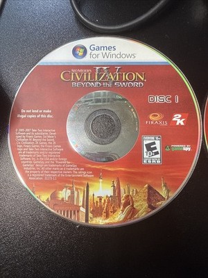 Sid Meier's 4 Civilization Game of the Year Edition PC Game + Beyond The Sword