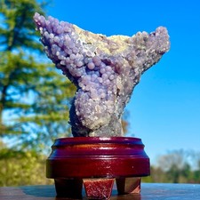 2.70LB Beautiful Natural Purple Grape Agate Chalcedony Crystal Mineral Specimen
