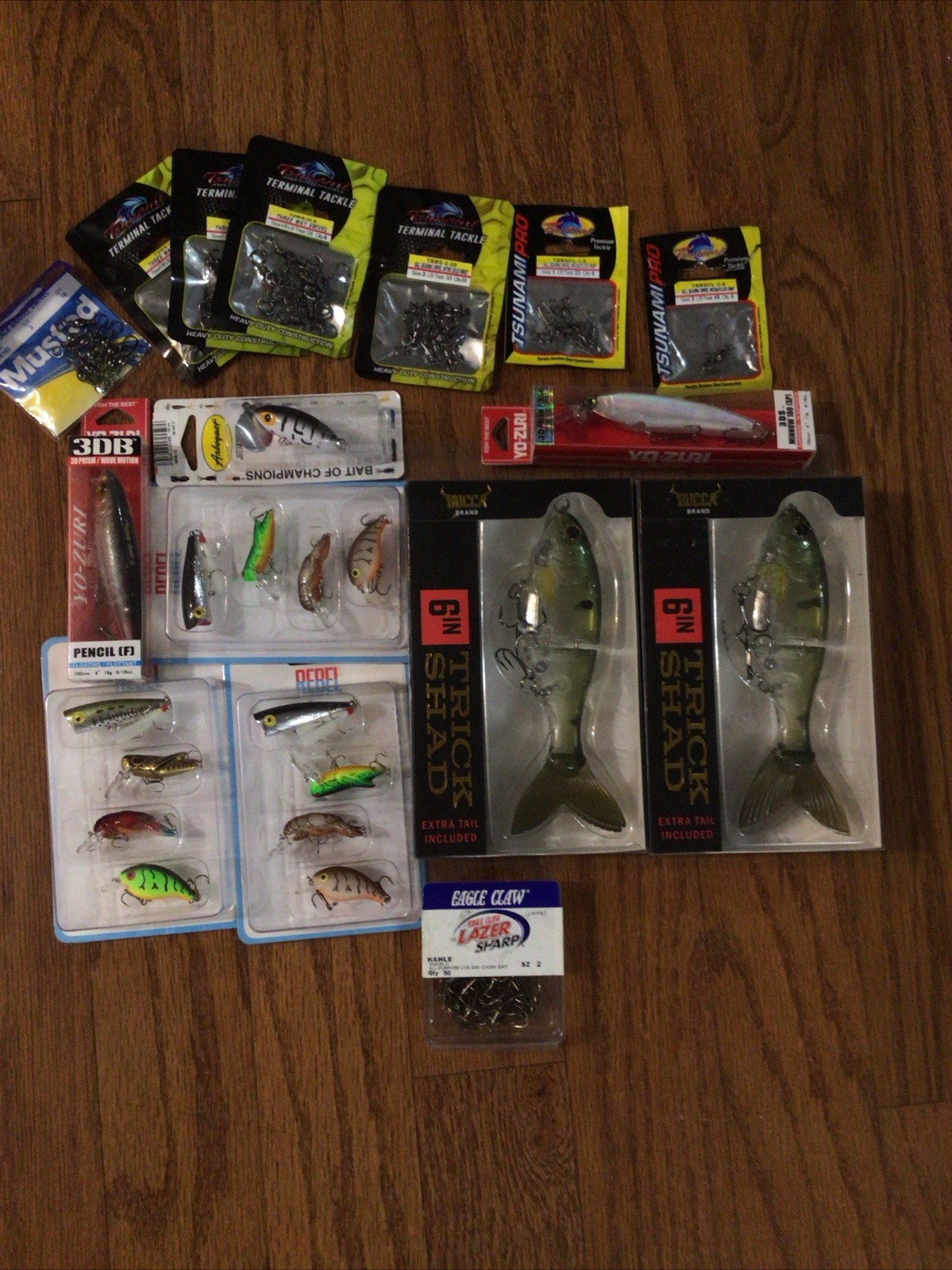 Bucca Brand TRICK SHAD 6" Swimbait Lure Rebel 4 Pack Yo-Zuri Lures & Tackel - Image 2