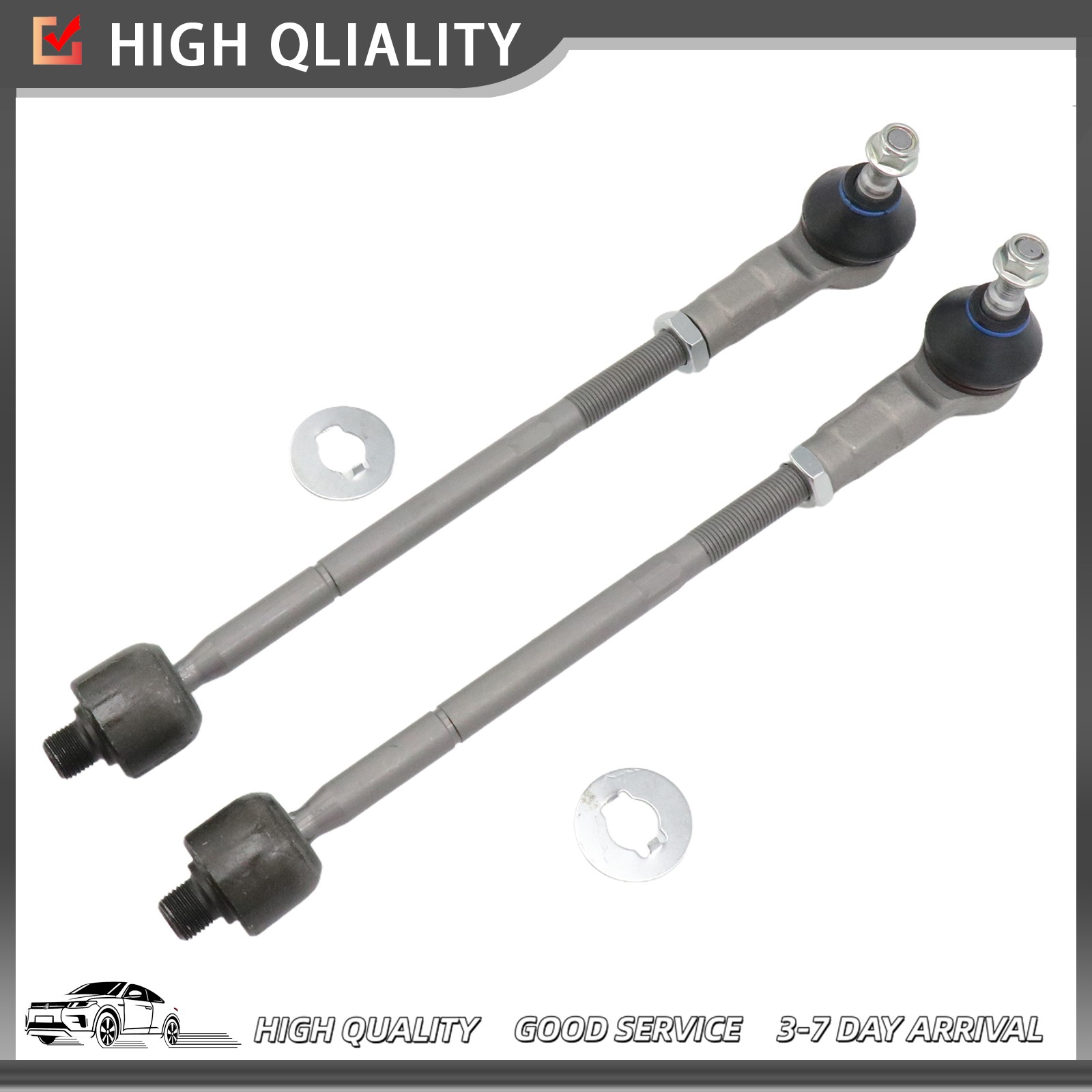 (4x) Front Inner & Outer Tie Rod End kit For Maserati Quattroporte GC GT USA